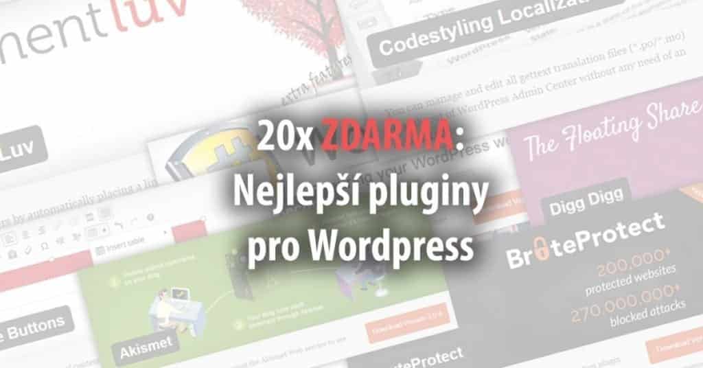 20 nejlepších pluginů pro Wordpress
