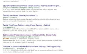 Wordpress šablona