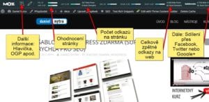 Moz - rozšíření Google Chrome