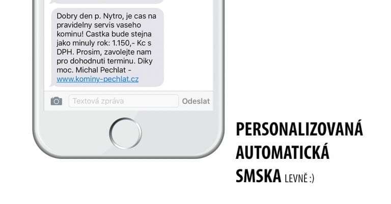 smska emailem v SMS automaticky a s oslovením klienta