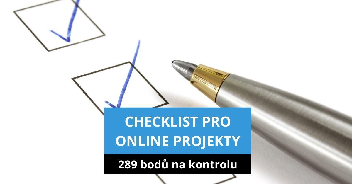 Checklist pro online projekty