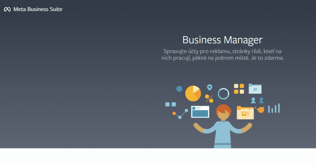 Úvodní stránka Meta Business manageru